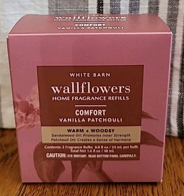B&BW/White Barn COMFORT Vanilla Patchouli Wallflower Refill Pk 1.6 FL Oz 