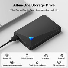 EAGET 2.5" Portable External Hard Drive 1TB USB3.0 HDD