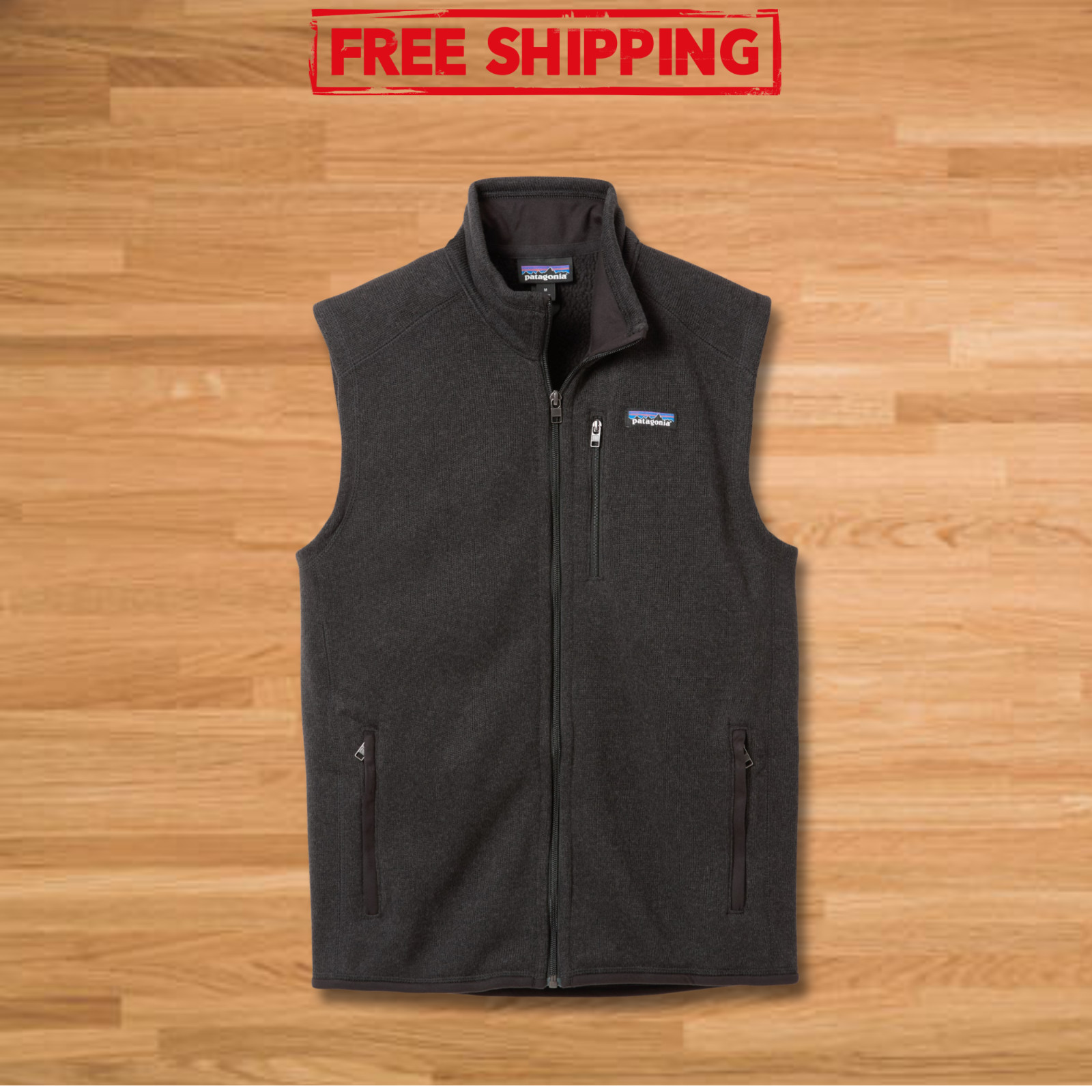 NWT - Patagonia Men's Better Sweater Fleece Vest - Black color