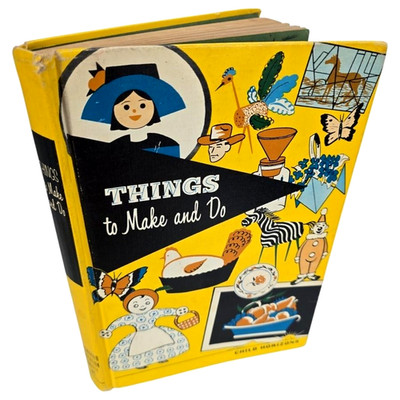 Things To Make And Do Esther Bjoland Child Horizons Kids Crafts Book '57 MCM Vtg