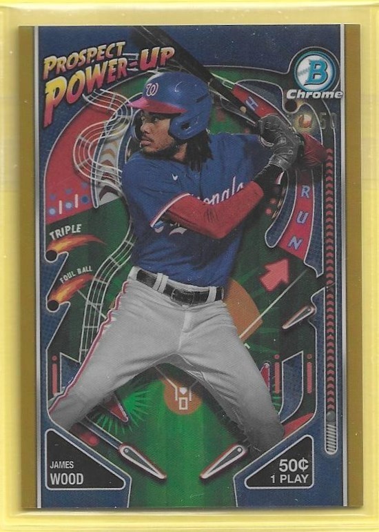 2024 Bowman Prospect Power-Up#PP-14 James Wood True Gold Refractors 32/50