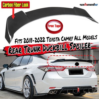 For 18-24 Toyota Camry 8th Gen Carbon Look Yofer Style V2 HighKick Trunk Spoiler