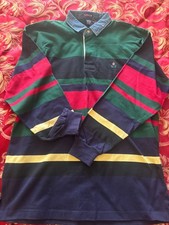 Gant Striped Polo Long Sleeve Shirt New With Tags Size L/G