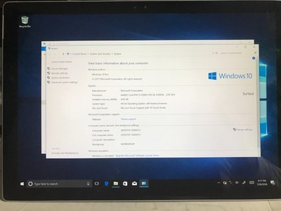 Microsoft Surface Pro 4 1724 - i5-6300U 2.4GHz 4GB  128GB USED Read* #492