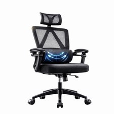 Executive Ergonomic Office Chair Mesh Desk Chair Reclining Lumbar Support Black