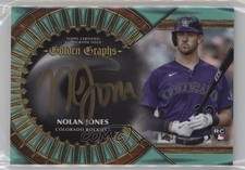 2023 Topps Five Star Golden Graphs Aqua 1/30 Nolan Jones #GG-NJ Auto 0sm4