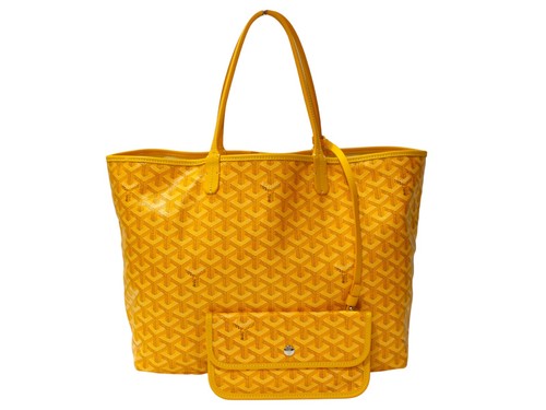 Goyard Saint Louis PM Tote Bag Coated Canvas Yellow 33.5x27x14cm 99