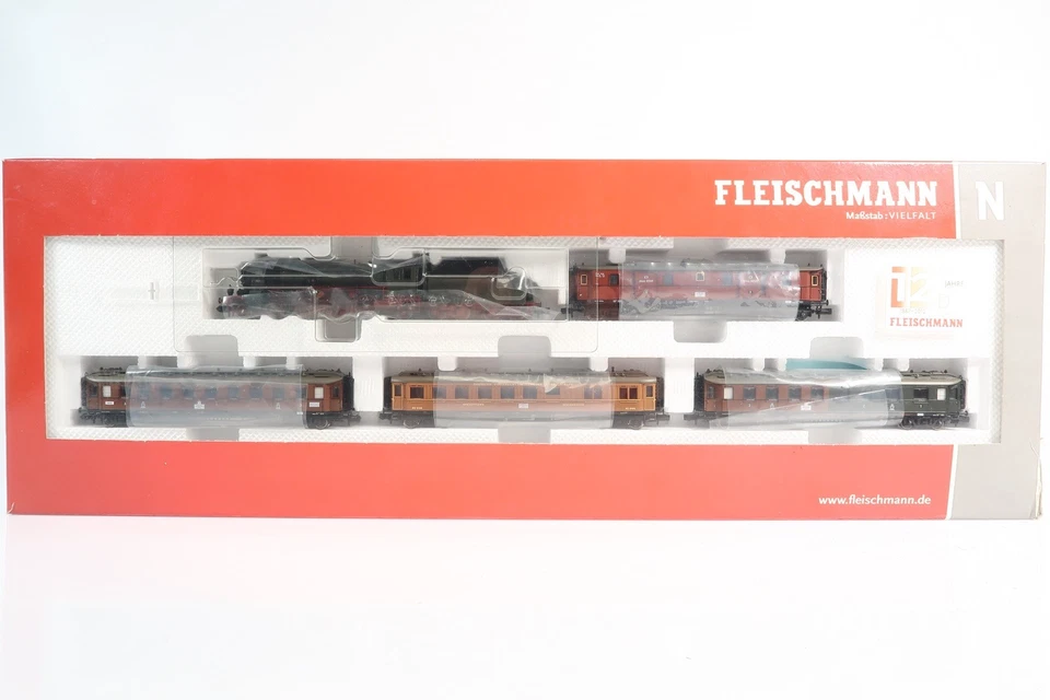 Fleischmann 781204 Zugset "Preußen Gloria" Dampflok P10 + 4 Personenwagen N OVP