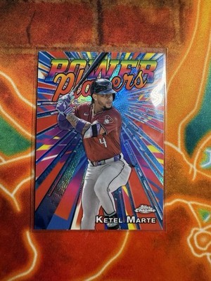 2025 Topps Chrome Baseball Power Players PP-4 Ketel Marte, Arizona