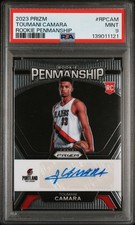 2023 PANINI PRIZM RC PENMANSHIP #RPCAM TOUMANI CAMARA ROOKIE RC PSA 9 AUTO