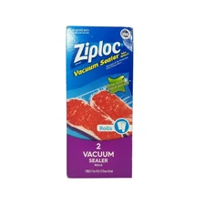 Ziploc Vacuum Sealer Roll Refills 2 Rolls 11" x 16 ft Food Storage BPA Free