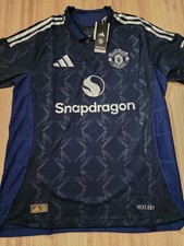 Manchester United Men's Adidas 2024/2025 Away Jersey IU1390 Blue Size L