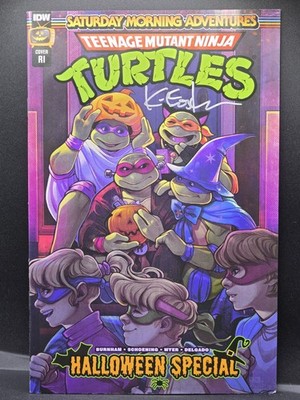 TMNT Saturday Morning Adventures Halloween Special RI   Signed Kevin Eastman!