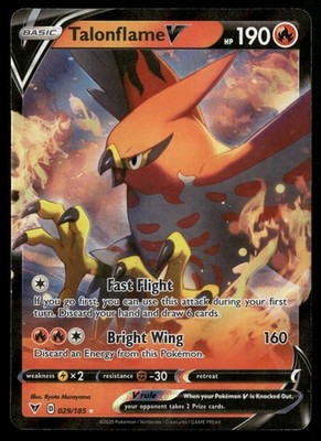 Talonflame V SWSH04: Vivid Voltage 029/185 Pokemon TCG