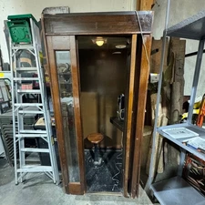 Early 1900's Bell Phone Booth, Works!