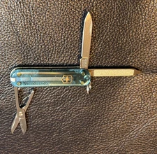 Victorinox CLASSIC SD Small Swiss Army Knife - Transparent Sky High Blue - 58mm