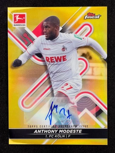 Topps 2021-22 Bundesliga Finest Anthony Modeste Auto /25 Köln
