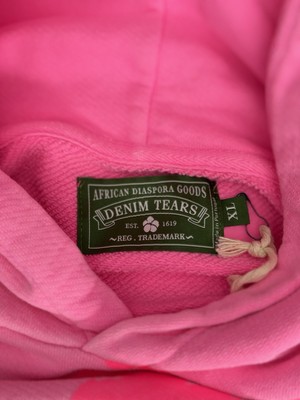 Denim Tears Pink Hoodie 2025 100% Authentic Cotton Wreath Size XL