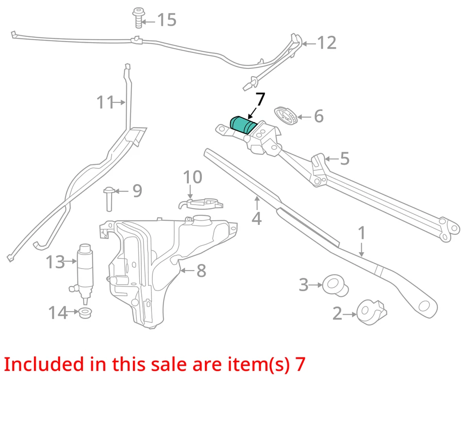 Motor limpiaparabrisas compatible con 09-14 AVENGER 2633425 Foto 3 de 4