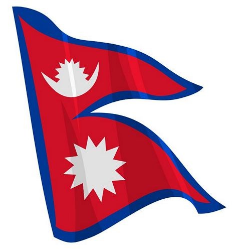 Autoaufkleber Sticker Fahne Nepal Wehend Flagge Aufkleber-image