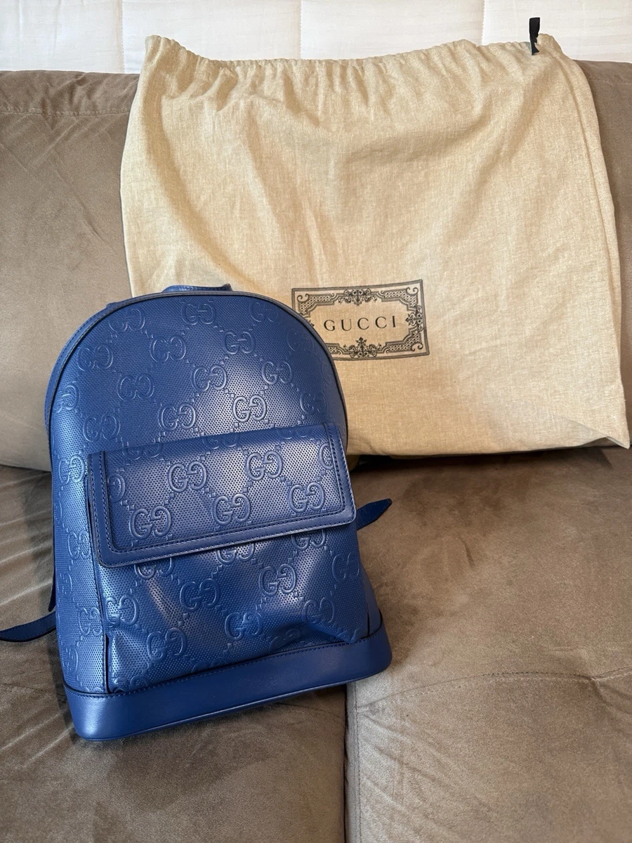 Gucci Backpack Blue Bags & Handbags for Women for sale | eBay