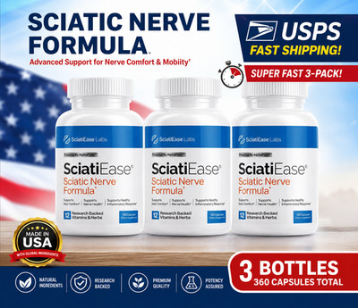 3 Pack SciatiEase Labs Sciatic Nerve Formula 120 Caps