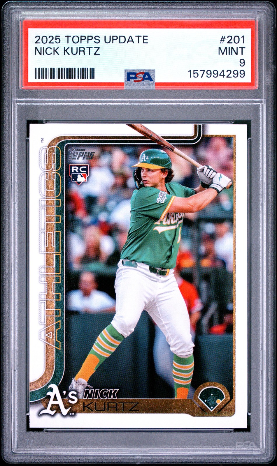 2025 TOPPS UPDATE #201 NICK KURTZ PSA 9