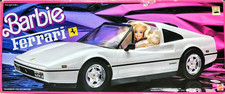 Barbie Ferrari - Coche deportivo blanco - Vehículo de muñeca - Mattel #3564 - De colección 1988
