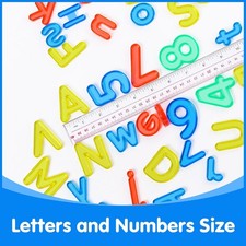 66 Pcs Translucent Letters and Numbers   Plastic Alphabet Letters for Kids   ...