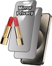 2 Pack Privacy Screen Protector for Iphone 15 for Iphone 15 Pro Max Silver