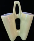 Mid Century Red Wing Planter Yellow Green Chartreuse Gray #B1428