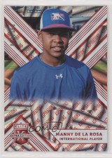 2018 Panini Elite Extra Edition Aspirations Red 92/150 Manny De La Rosa #183 6f8
