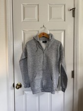 Vintage 1980s Made In USA Blank Tultex Full Zip Up Hoodie