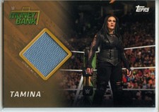 2018 Topps WWE Then Now Forever BRONZE Parallel MiTB Mat Relic Tamina #131/199
