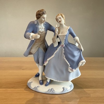 Elly Strobach für ROYAL DUX - Figur eines Paares im Rokoko - Stil - Vintage