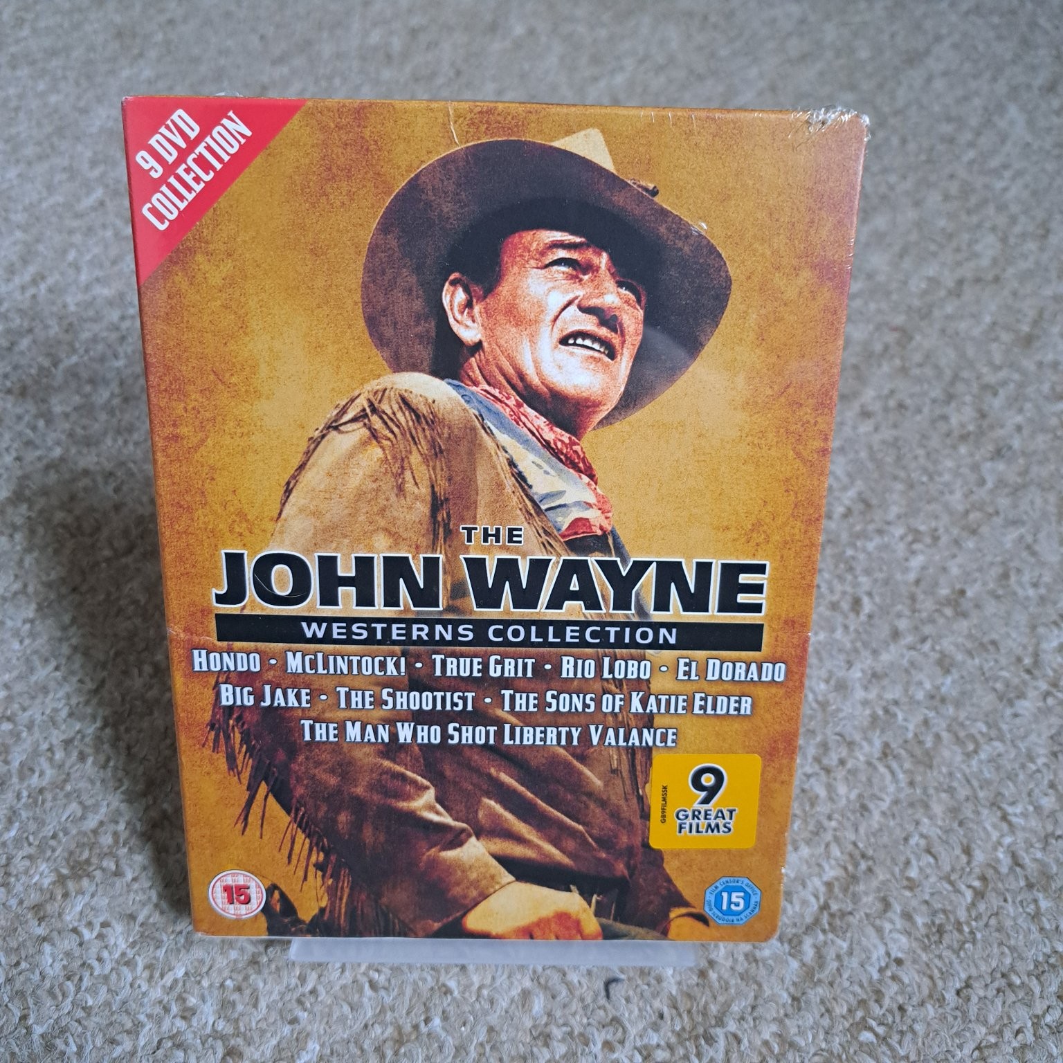John Wayne Westerns Collection 9 DVD 2012 True Grit Shootist Rio Lobo El Dorado