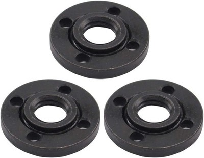 ApplianPar Pack of 3 Angle Grinder Metal Outer Flange Lock Nut 5/8-11 Black 