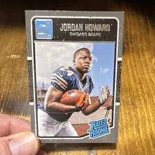 Panini 2016 Donruss Football Jordan Howard Rated Rookie #377 Bears NFL Card. rookie card picture