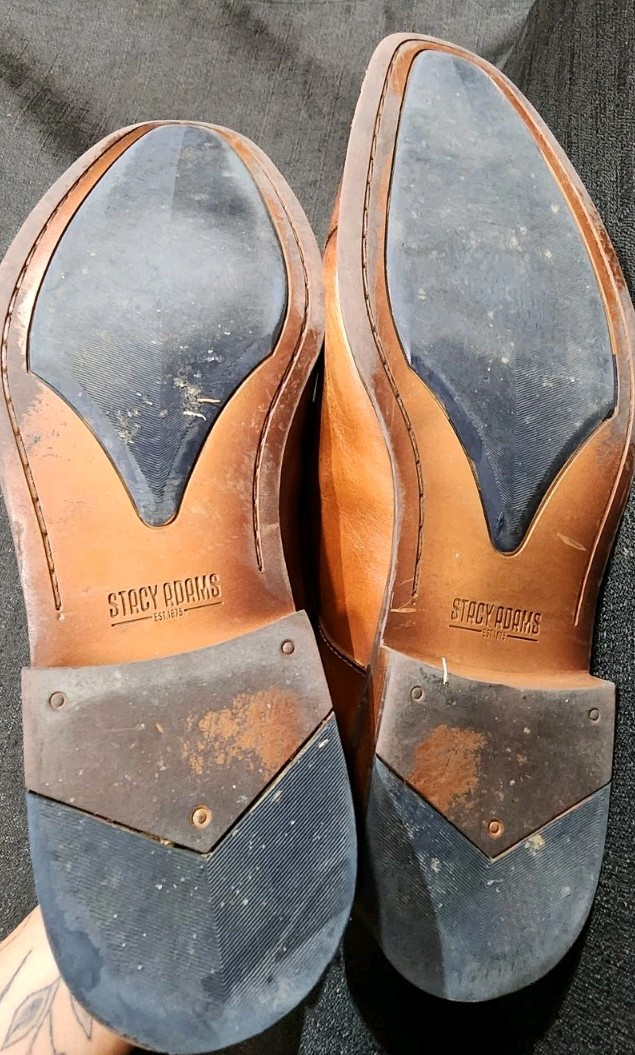 SAOLA Scarpe eleganti Stacy Adams uomo 13 M Bayne Oxford pelle marrone stringate 25347 221