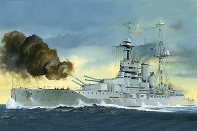 Trumpeter 1:700 # 05797 # Schlachtschiff HMS Queen Elizabeth 1918