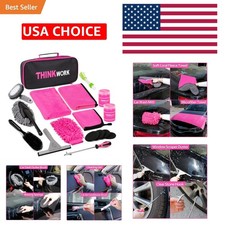 Elegant Pink Car Detailing Kit For Spotless Interior And Exterior Cleaning Elegant Pink Car Detailing Kit For Spotless Interior And Exterior Cleaning