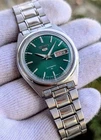 vintage Seiko 5 automatic green color dial