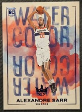 Alexandre Sarr 2024-25 Panini Court Kings Water Color Sapphire /25 RC #14