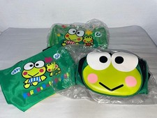 Zaino Sanrio Keroppi retrò tote bag set 3 pezzi 14+ morbido vintage usato