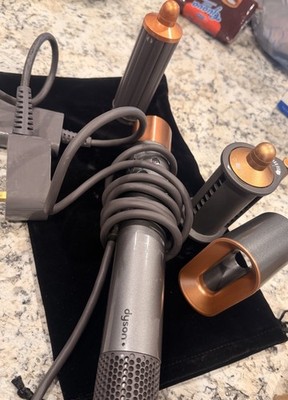 Dyson Airwrap HS01 Multi Styler Gray/Copper 1.2in Barrel Attachments Travel