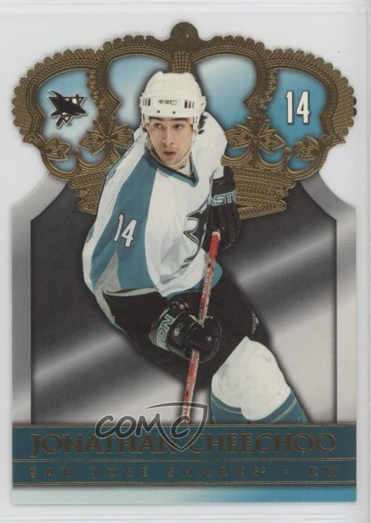 2004-05 Pacific Gold Crown Die-Cuts Jonathan Cheechoo #8 n1u