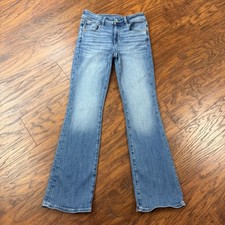 American Eagle Jeans Womens 2 S Boot Cut Low Rise Stretch Medium Wash Kick 25x29