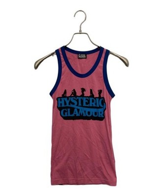 Hysteric Glamour Women Tank Top Pink Cotton Free Size Sleeveless Casual