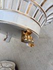 Antique Reticulated Porcelain Centerpiece Bowl w/ Gilt Trim, 4 Paw Feet, c. 1900 — photo 5