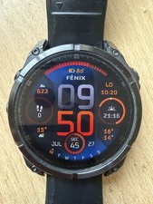 Garmin Fenix 8 47mm AMOLED Smartwatch GPS Titanium Black 010-02904-00 #265